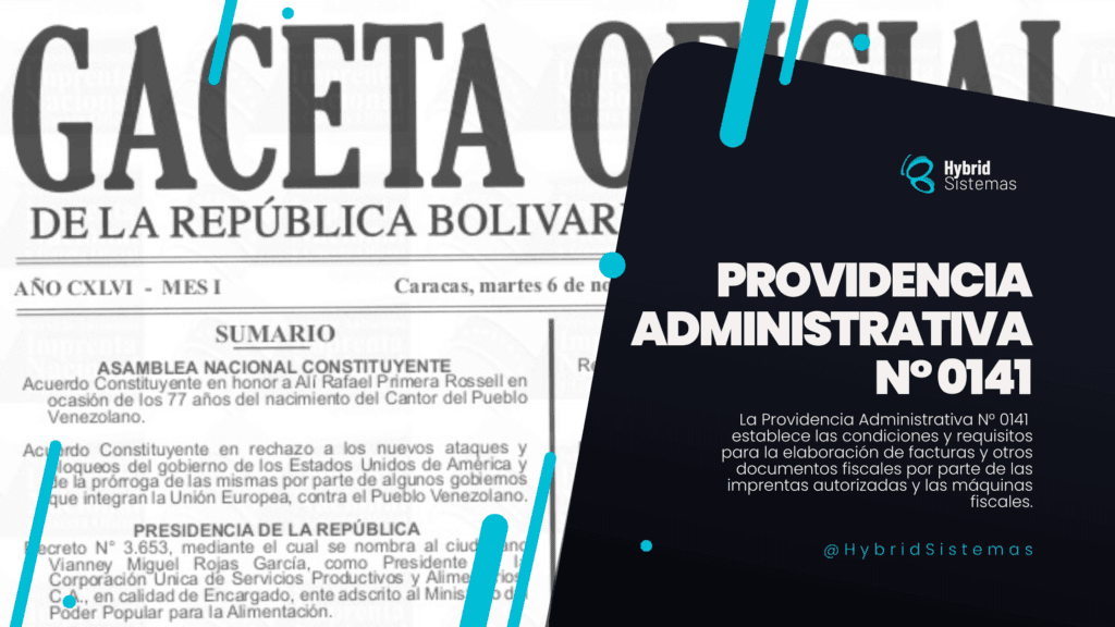 Gaceta oficial providencia 0141